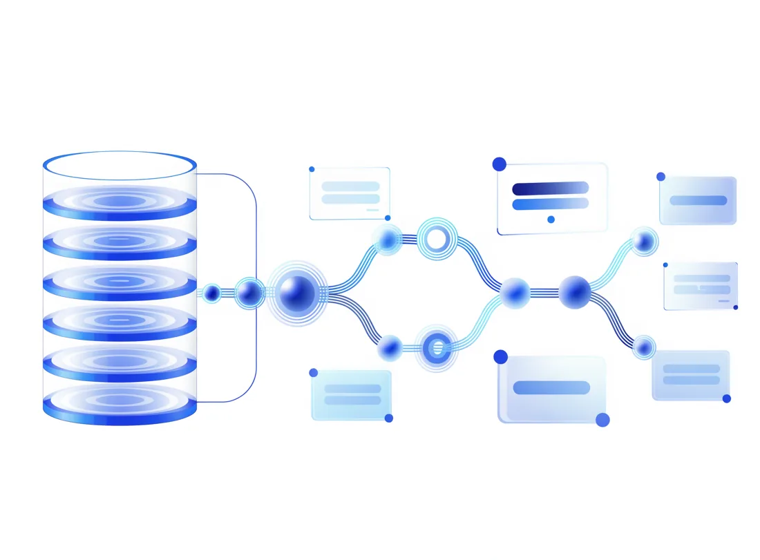 Abstract illustration of an organized, synced CRM