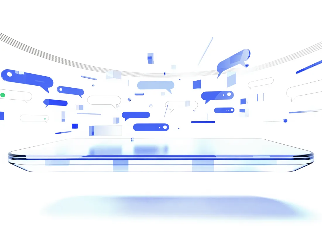 Abstract illustration of automated WhatsApp messaging